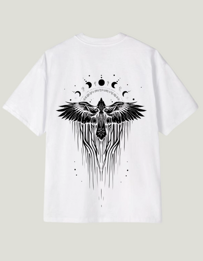 Tribal Bird Oversize T-Shirt